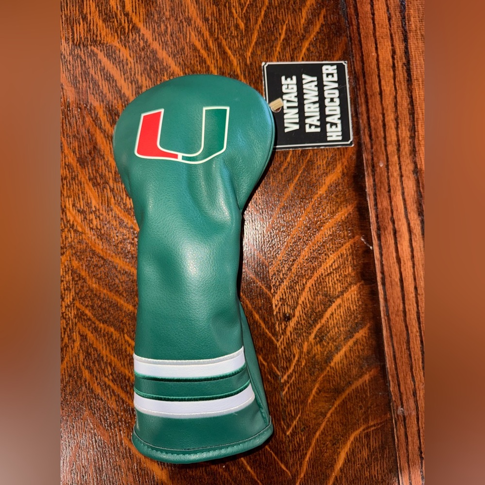 Green Golf Club Headcover with Logo